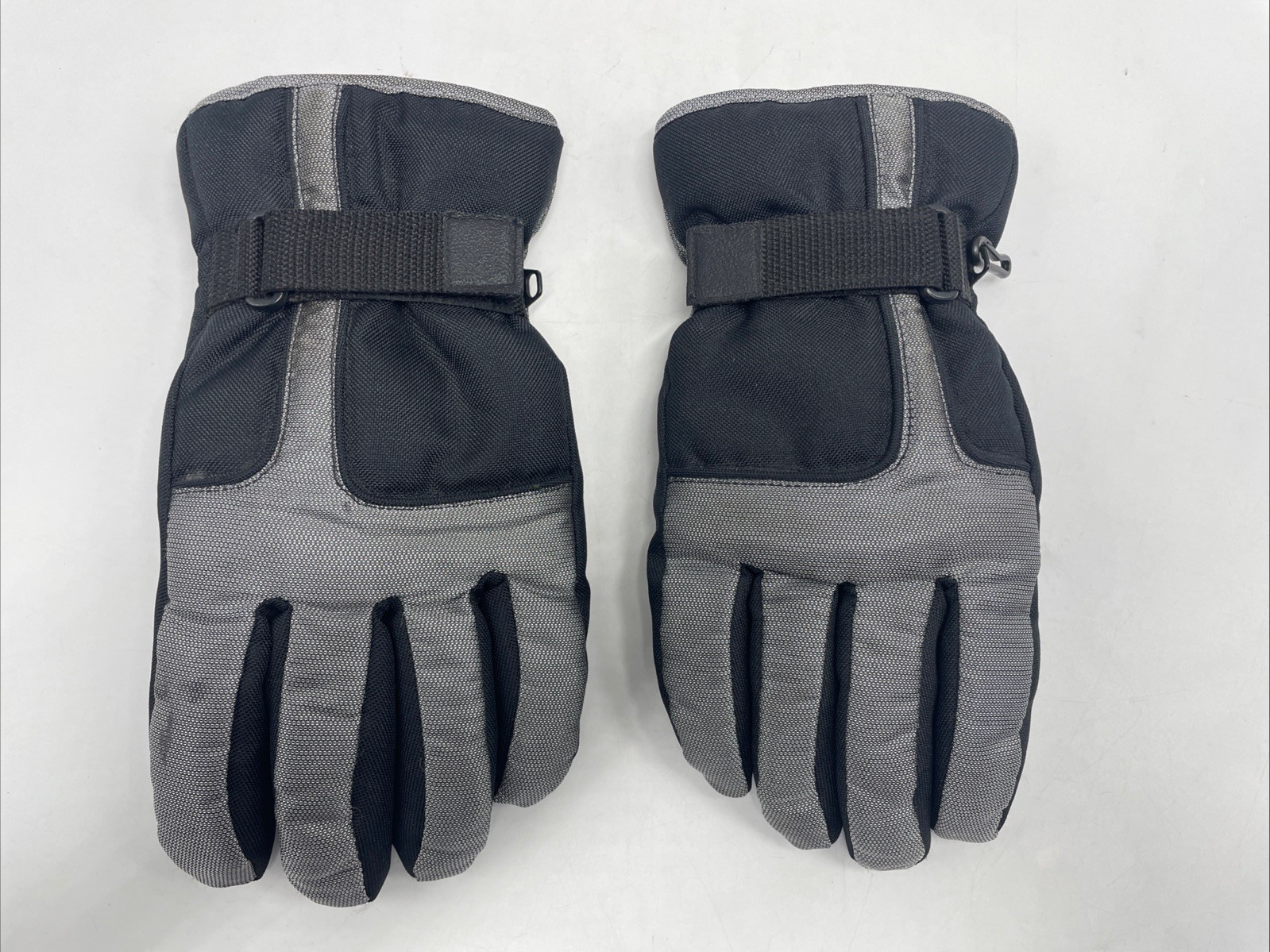 GAP Winter Gloves Medium Silver Black Polyester N… - image 2