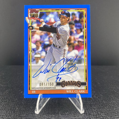 #ad Will Clark Auto 150 On Card Blue 2026 Topps Series 1 # 91A WC Giants $45.00