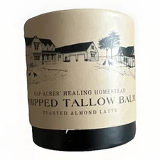 Eap Acres Whipped Tallow Balm 100% Grass Fed 2oz. Sealed Toasted Almond Latte