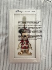 Baublebar Disney Mickey Mouse Santa Claus Bag Charm Keychain Christmas Holiday
