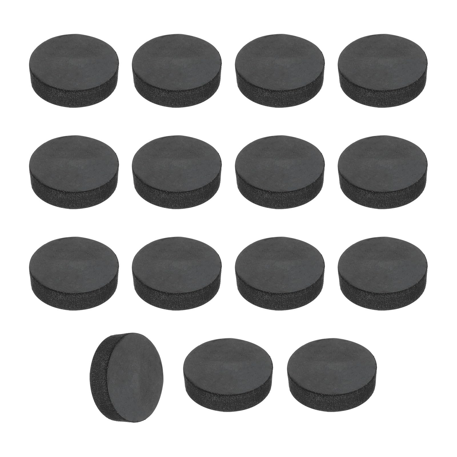15 Pcs Black Rubber Solid Disc Washers 12mm OD