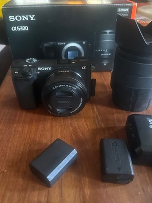 Sony Alpha A6300 24.2MP Mirrorless Camera (w/16-50mm +Sony FE 28-70mm lens+more