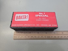Baker No. 1 SPECIAL All Felt Sewed Chalkboard Eraser 5  Long - New 