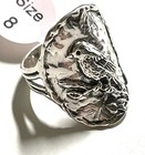 NWOT NOA ZUMAN STERLING SILVER 925 ELONGATED BIRD RING SZ 8 ISRAEL Au — photo 2
