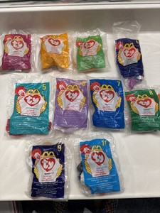 McDonalds 1998 Ty Teenie Beanie Babies 1-9 & 11