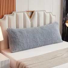 Shaggy Fluffy Faux Fur Body Pillow Cover 21" Button Closure Veet