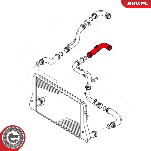 Esen SKV Ladeluftschlauch 24SKV142 FüR Audi Seat Skoda VW-image