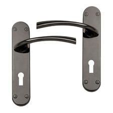UAP Scimitar Internal Door Handles Pair- Lever on Backplate Lock Set
