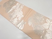 7521797: JAPANESE KIMONO / ANTIQUE FUKURO OBI / SILK / WOVEN KIKU