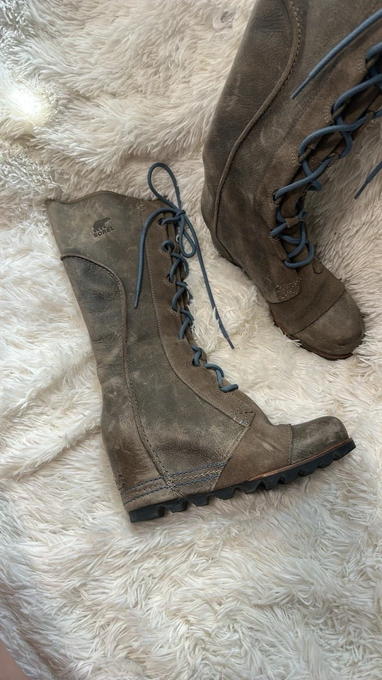 Sorel Cate the Great Wedge Women's Lace-Up Boots, Size 7.5 - Image 3 of 4