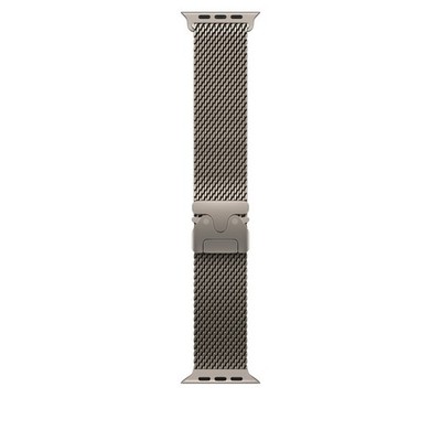 Apple Natural Titanium Milanese Loop FOR Apple Watch Ultra 2 3 Band - Excellent