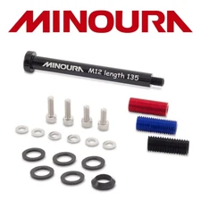 Minoura 12mm Front Thru Axle Rack Mount Adaptor for 100/110mm Spacing