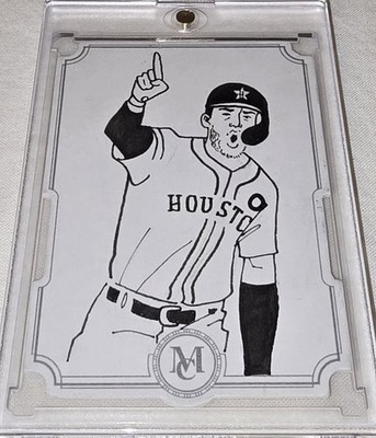 2021 Topps Museum Collection 1 Of 1 Sketch Card Carlos Correa 1/1!! 