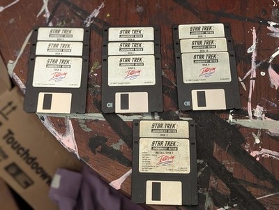 Star Trek Judgment Rites PC IBM 3.5'' Floppy Disks 11 Disk Set Interplay 1993