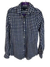 MARC BY Marc Jacobs Men's Shirt Navy Check Button Designer Smart Casual Size S