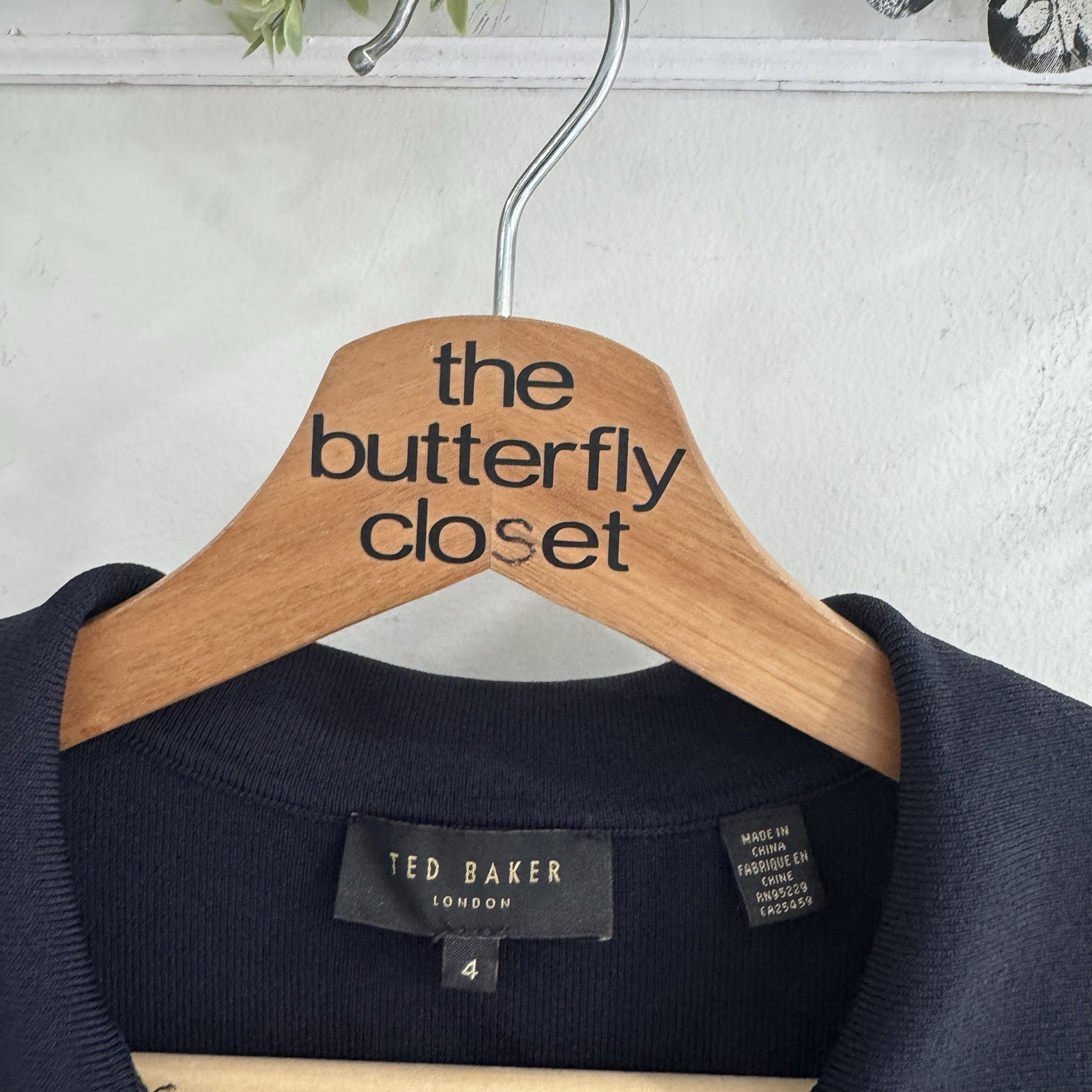 Ted Baker Navy Collared Buttoned Sleeveless Stret… - image 3