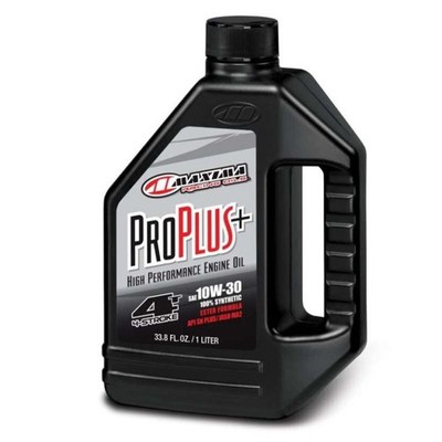 Maxima ProPlus+ 4T Full Synthetic 10W30 Engine Oil  1 Qt Powersports (12 / Case)