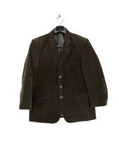Timon Newboat Corduroy Blazer Men Size 54  See Photos Green Item 2469