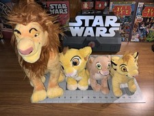 Disney Lion Kings Lot Of 4 Plush Lions