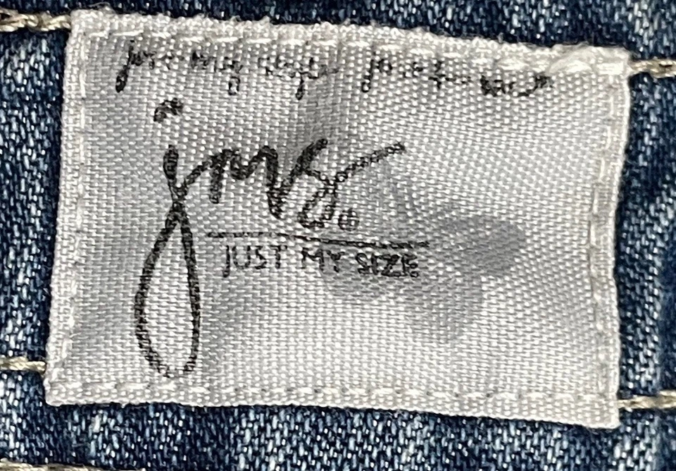 Pantalones Cortos de Jean JMS Para Mujer Talla 20 Tiro Alto Elastizados Denim Azul (Cintura 40) Foto 4 de 4