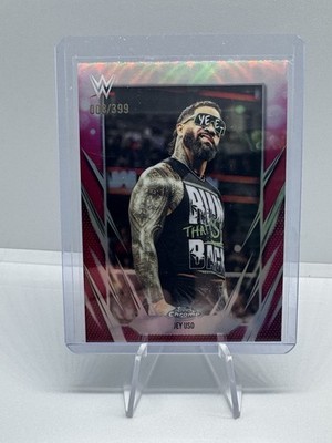 2026 Topps Chrome WWE - Jey Uso #83 Magenta Refractor /399