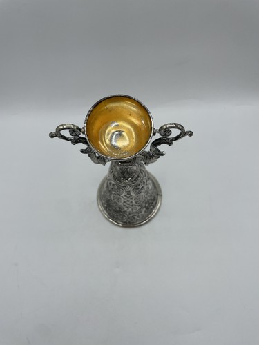 Vintage Antique Figural Wedding Cup German Silver Plate Woman Bs298 - Picture 16 of 19