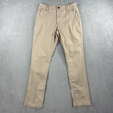 Bird Dogs Pants Mens 28x30 Tan Khaki Performance Golf Tech Chino Stretch Flex
