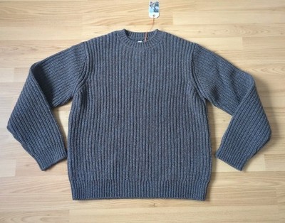 Nudie Jeans Knitted Pullover Strick August Chunky Crew Neck Knit Brown M
