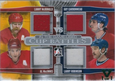 2013-14 ITG Used Cup Battles Quad Jerseys Silver #CB11   1V1 (Final Vault)