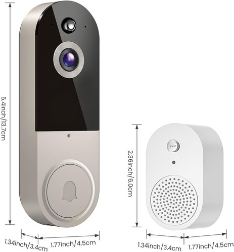 Videocitofono wireless Smart Wi-Fi telecamera di sicurezza campanello campanello ingresso e uscita - Foto 20 di 29