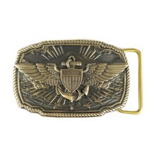 The United States Naval Aviation brass belt buckle, Marines Navy, U.S. Marines