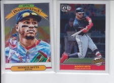 2 - 2019 Optic MOOKIE BETTS Diamond Kings #1 + Highlights H9 Dodgers Red Sox