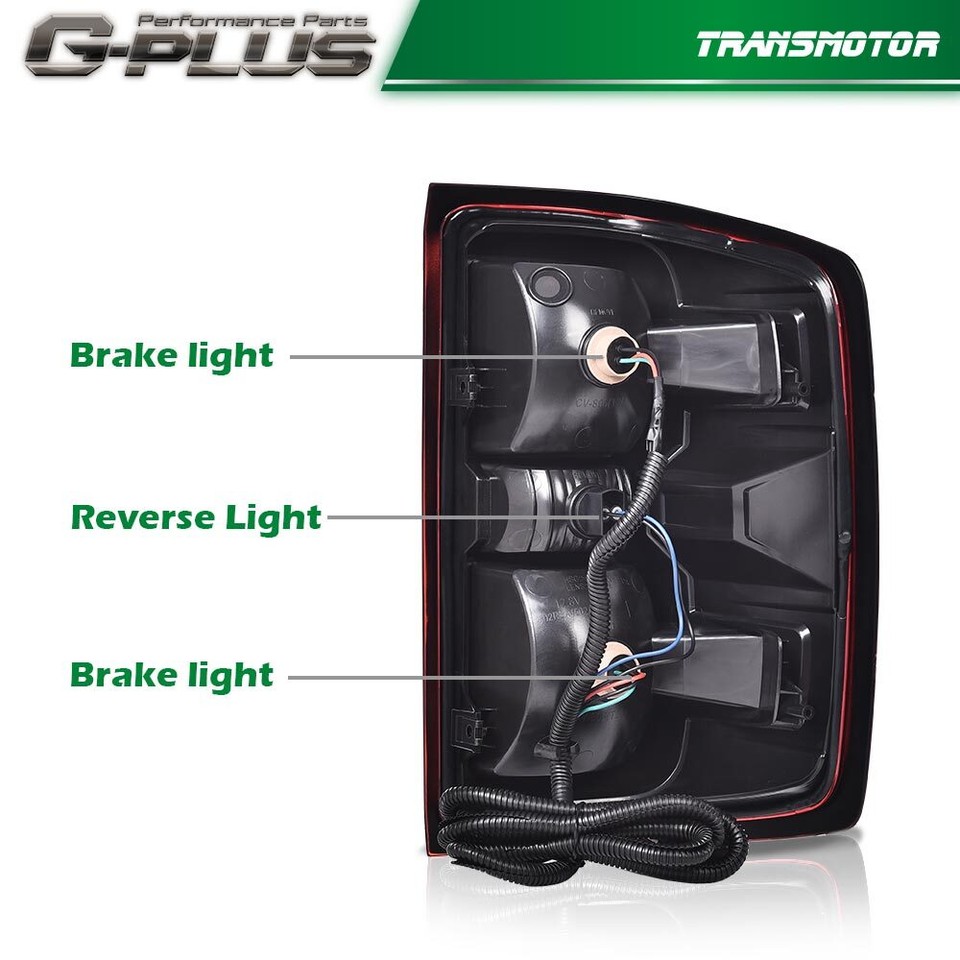 Fit For 14-2019 Chevy Silverado Smoke Tail Lights Brake Lamps W/O - Foto 5