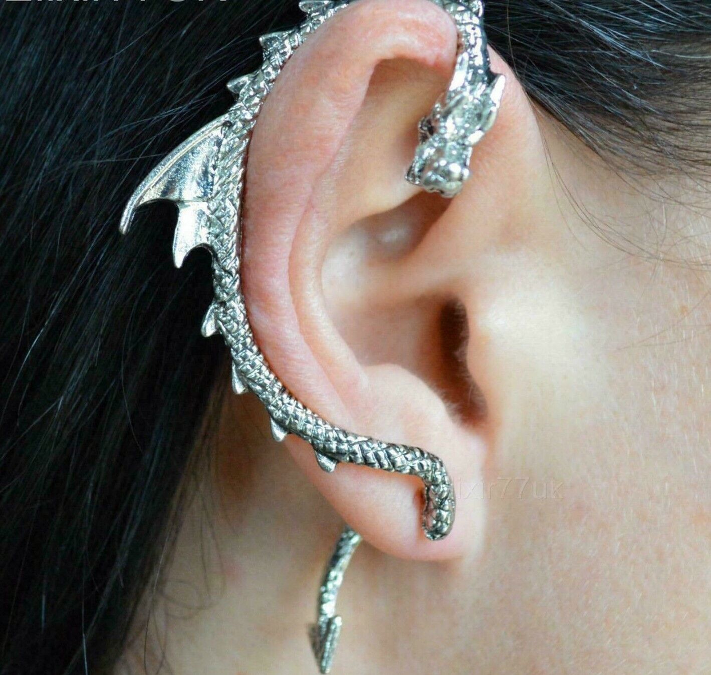 Dragon Ear Cuff Wrap Dragon\'s Lure Ear Wrap Gothic (Metal-Wear) Piercing  Right | eBay