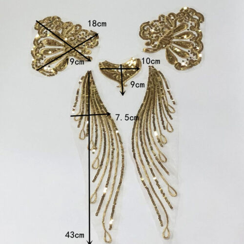 Apliques De Encaje Con Lentejuelas Brillantes Para Disfraces - Imagen 3 de 7