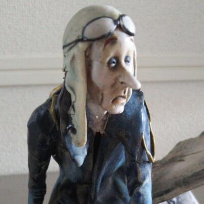 Lo Scricciolo　T.MORETTO　パイロット 大特価放出！ Lo Scricciolo T.MORETTO Pilot Figurine Figure