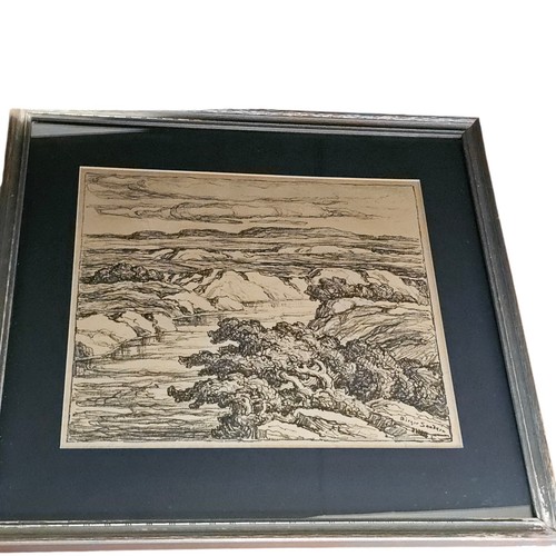 Vintage Birger Sandzén Saline River signed Lithograph - Picture 6 of 24