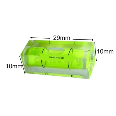 29mm x 10mm Square Quality Mini Spirit Levelling Bubble Small Levels Vials UK