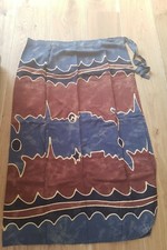 Wickelrock Rock Sarong Gr. 38 aus Bali in braun/grau