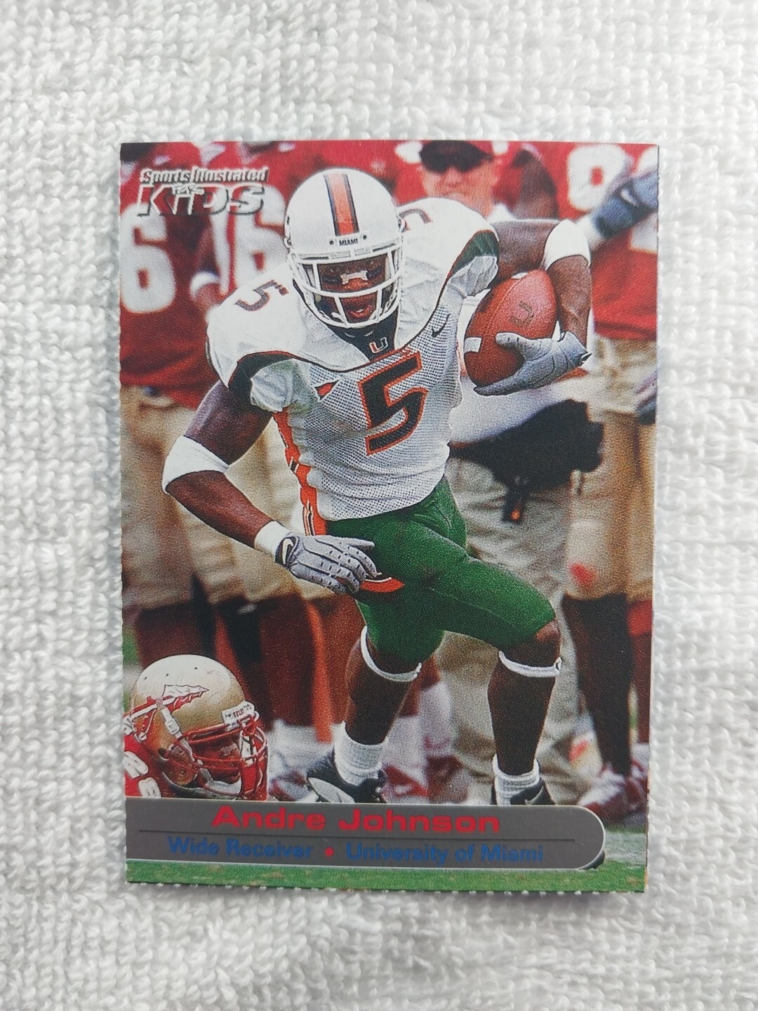 Andre Johnson Univ of Miami #181 NFL Sports Illustrated for Kids SI For Kids