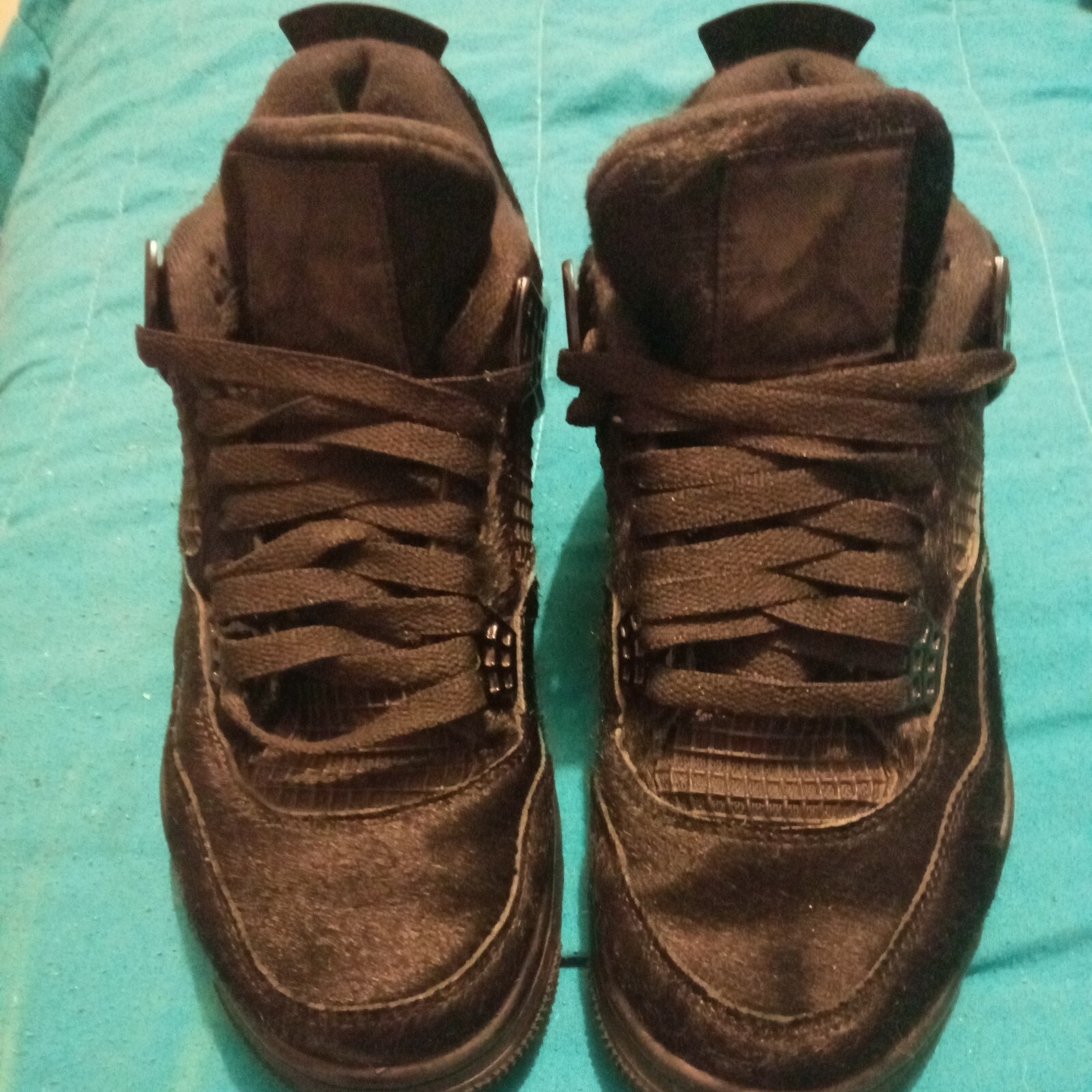 PONY Taglia 7 5 Nike Air Max 95 Premium capelli di cavallo neri con