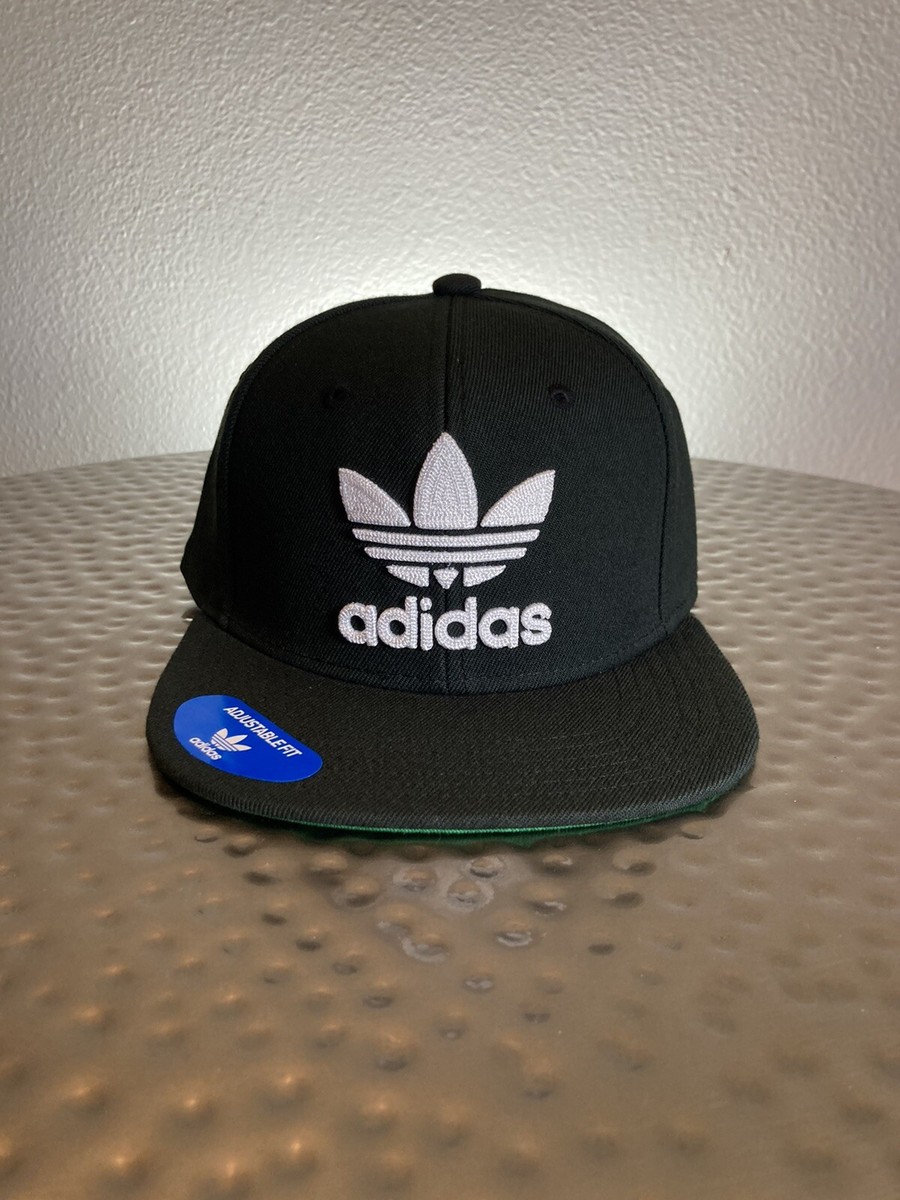ADIDAS TREFOIL CHAIN SNAP-BACK Hat / S48638 / Black / adjustable