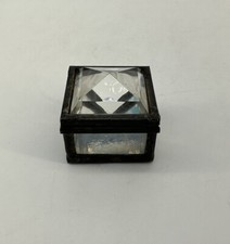 Vintage Mirrored Stained Glass Beveled Casket Jewelry Box