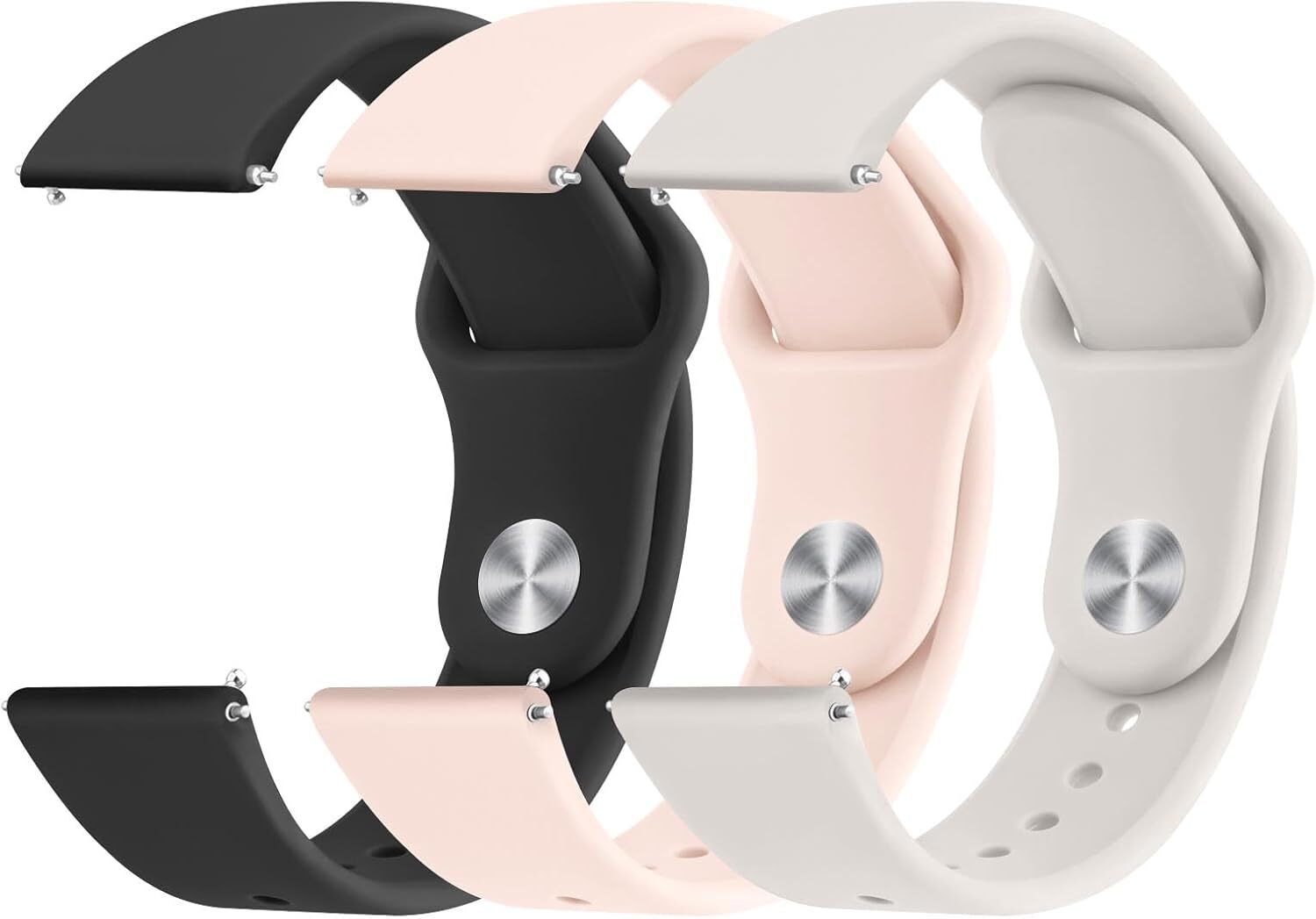 20mm 22mm Quick Release Watch Band Soft Silicone Breathable Replacment Sport Wat