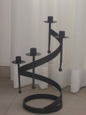 Ikea Kerzenständer Kerzenhalter Schmiede Eisen Metall schwarz 4-flammig Deko