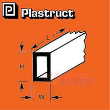 RECTANGULAR TUBES range styrene ABS plastic polystyrene RTFS PLASTRUCT