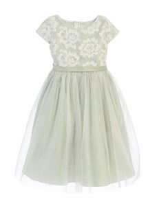 baby girl sage green dress