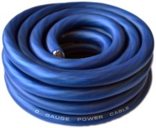 1/0 Gauge AWG BLUE Power Ground Stranded Wire Car Audio Cable Sold By The Foot