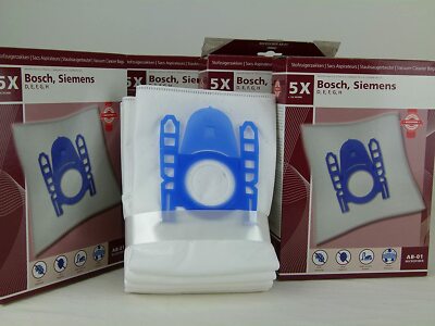 5 Staubsaugerbeutel für Siemens/Bosch Typ H,G,F,E,D uvm. Anti-bacterial Hepa-fil