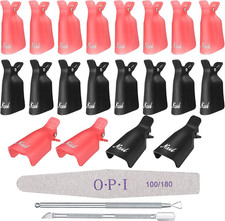 Clip Semipermanente, 20 Pz Mollette Unghie, Cappucci Con Clip Unghie per Rimozio